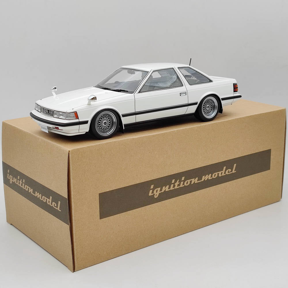 Ignition Model 1:18 Scale Toyota Soarer 2800GT Z10 IG1373 Resin Car Model  Limited White Toy Gift