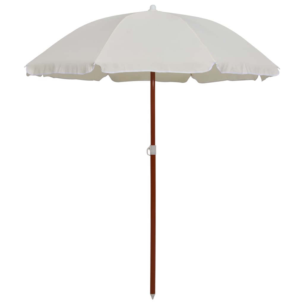 Moderator Maken gespannen Parasol met stalen paal 180 cm zandkleurig - Griffin Retail