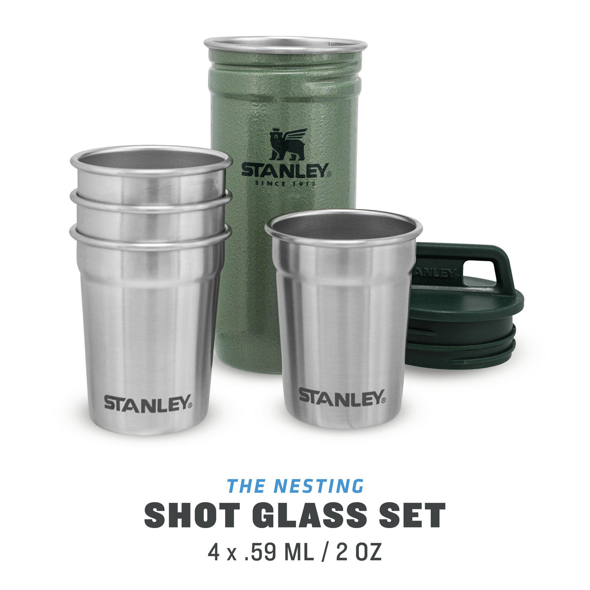 Stanley Nesting Shot Glass and Flask Set