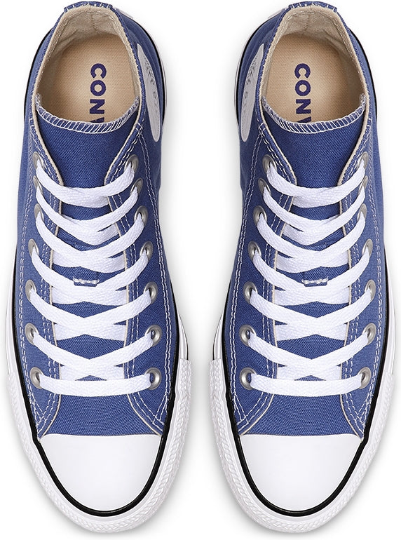 washed indigo converse high tops