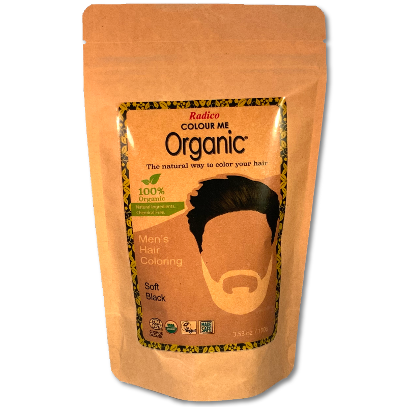 Soft Black - 100% Organic Hair Dye for Men – Radico USA