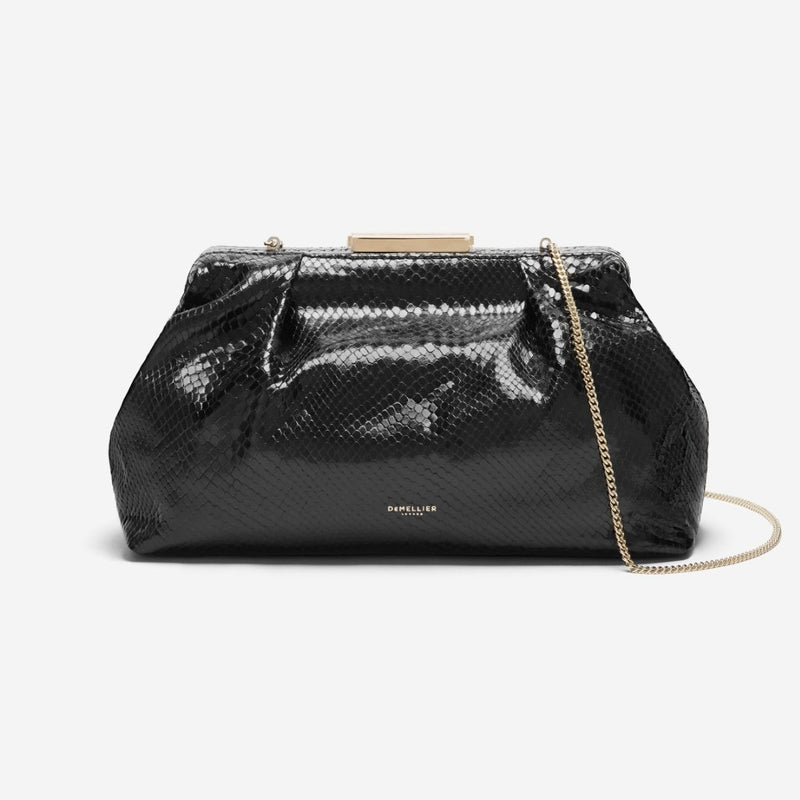 Florence Bag in Black Embossed Snake