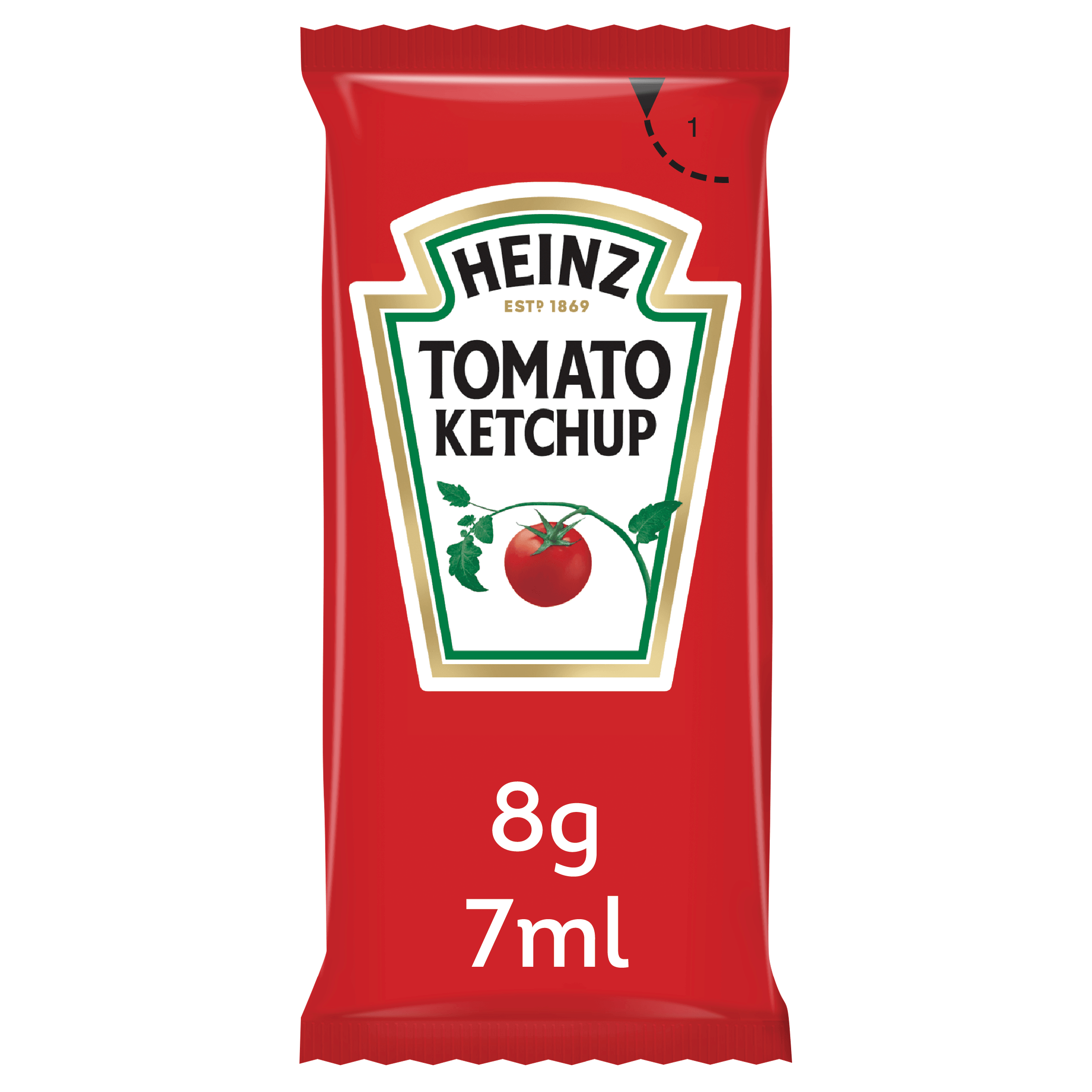 Heinz Tomato Ketchup Sauce Portions - Box of 200 Sachets