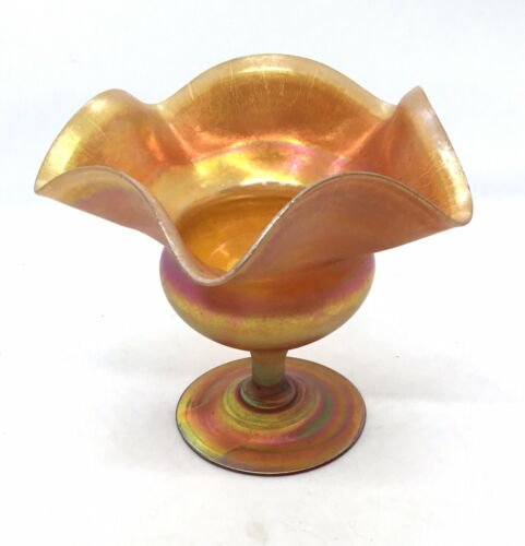 ルイス・カムフォート・ティファニー（Louis Comfort Tiffany）ファブリル・グラス　玉虫 花瓶
