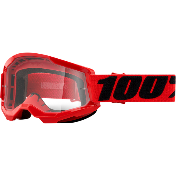 YOUTH 100% STRATA JR Goggles Offroad MX Motocross CLEAR or MIRROR LENS 