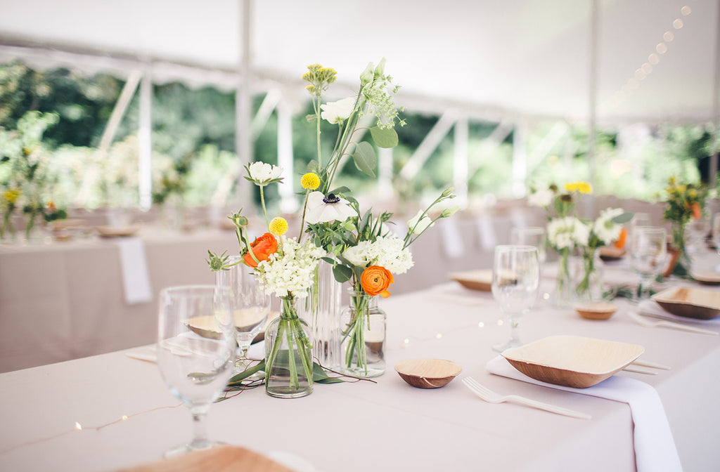 Rachel and Matthew - June Wedding at Awbury Arboretum | Table Setting | Tallulah Ketubahs