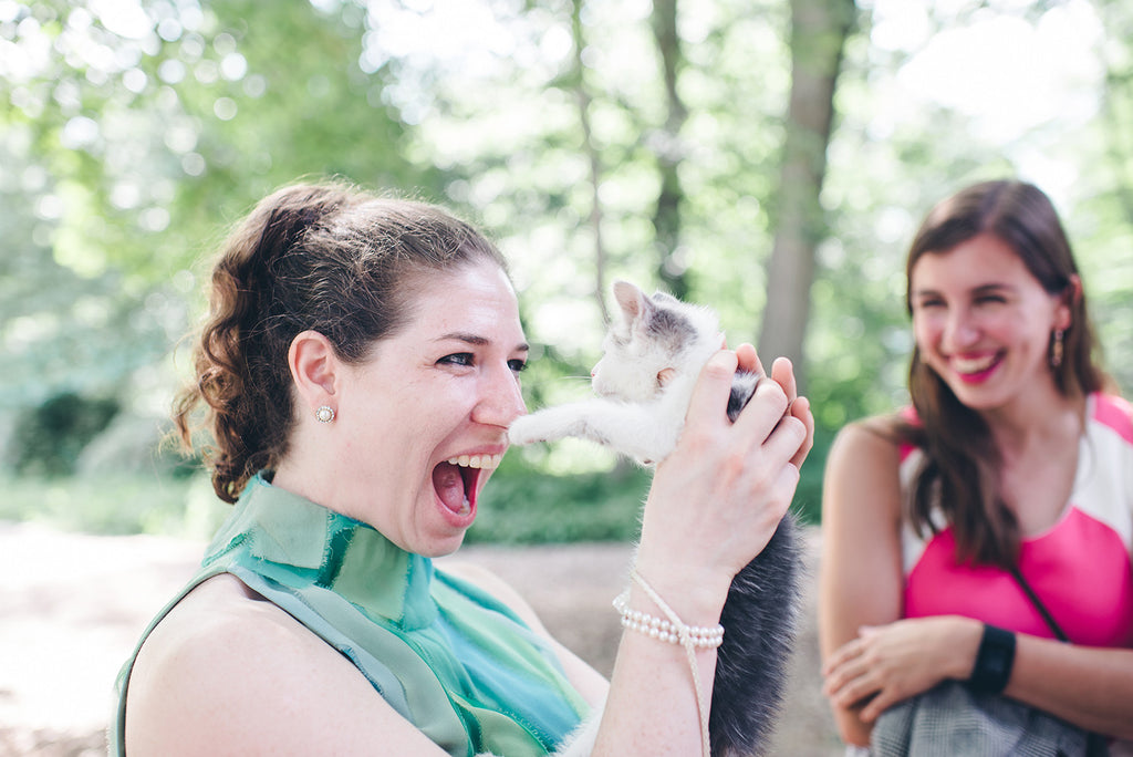 Rachel and Matthew - June Wedding at Awbury Arboretum | Kittens for Adoption | Tallulah Ketubahs