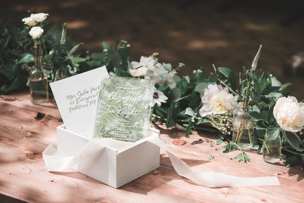 Greenery Aglow Styled Shoot at Drumore Estate | Pressed Fern Bespoke Invitation Suite | Tallulah Ketubahs