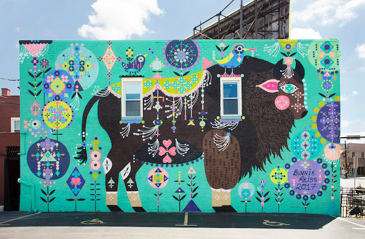 Buffalo Magic Mural by Guest Artist Bunnie Reiss | Tallulah Ketubahs