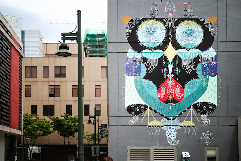 Magic Owl Mural by Guest Artist Bunnie Reiss | Tallulah Ketubahs