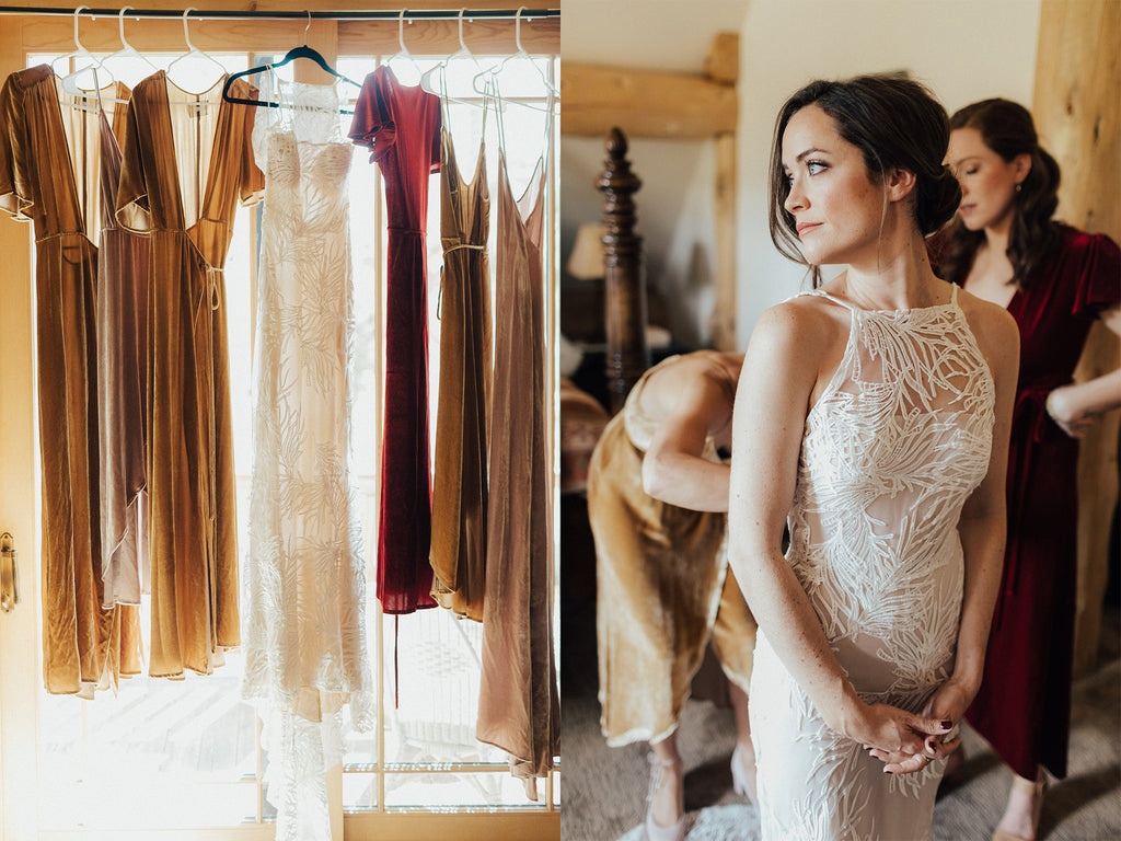 Kathleen & Carter's Rustic Autumnal Forrest Wedding in Kirkwood, California | Tallulah Ketubahs