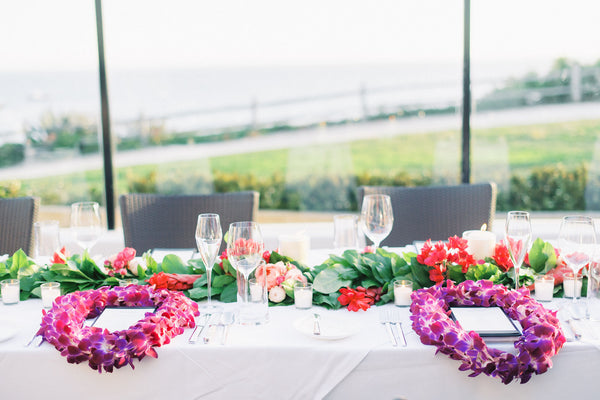 Gabrielle & Daniel - Wedding at The Ritz-Carlton Bacara, Santa Barbara | Floral Tablescape | Tallulah Ketubahs