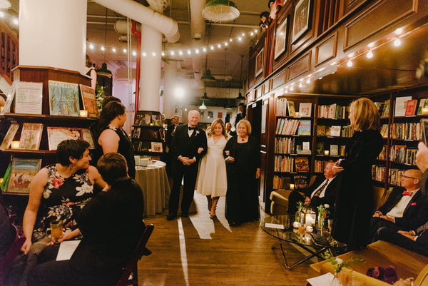 Jenna and Emily's Hip and Intimate Interfaith & Same-Sex Wedding in New York City | Library Ceremony | Tallulah Ketubahs