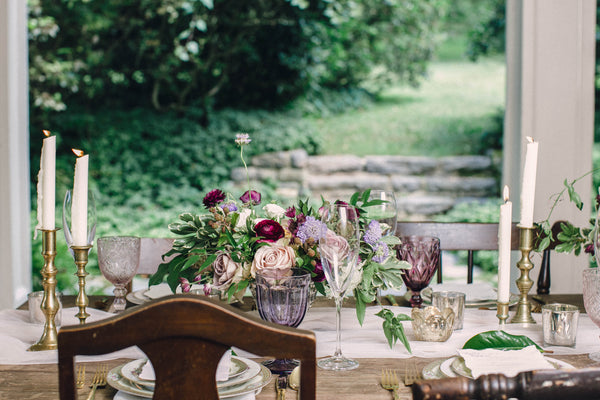 English Garden Party Styled Shoot at Bolingbroke Mansion | Tablescape and Place Setting | Tallulah Ketubahs