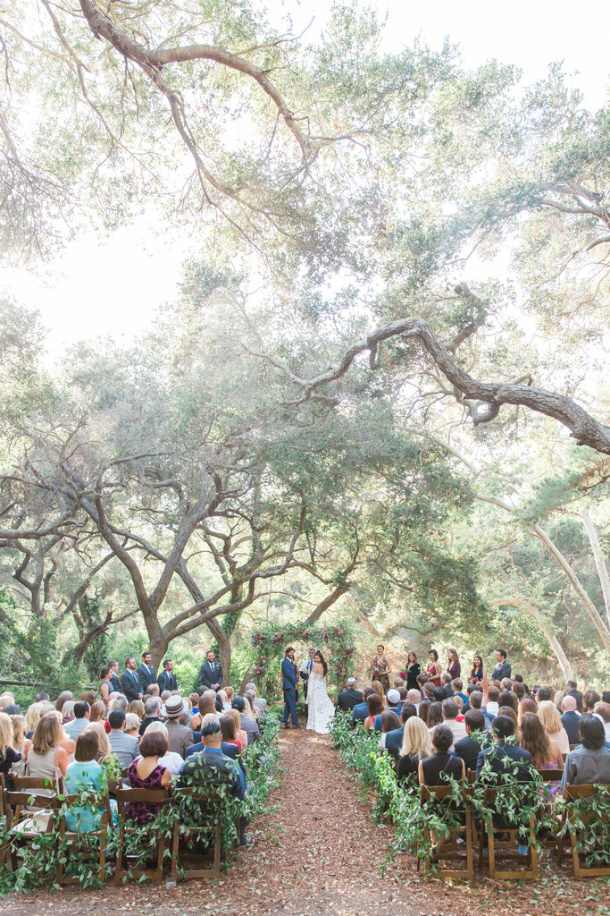 Courtney & Sam Beautiful Boho Wedding in Santa Barbara | Forest Wedding Ceremony | Tallulah Ketubahs