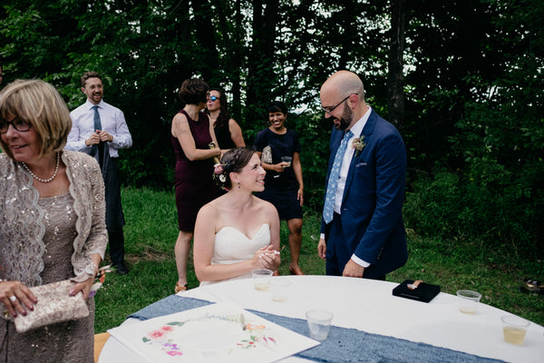 Lauren & Steve - Wedding at Bliss Ridge Farm | Ketubah Signing | Tallulah Ketubahs