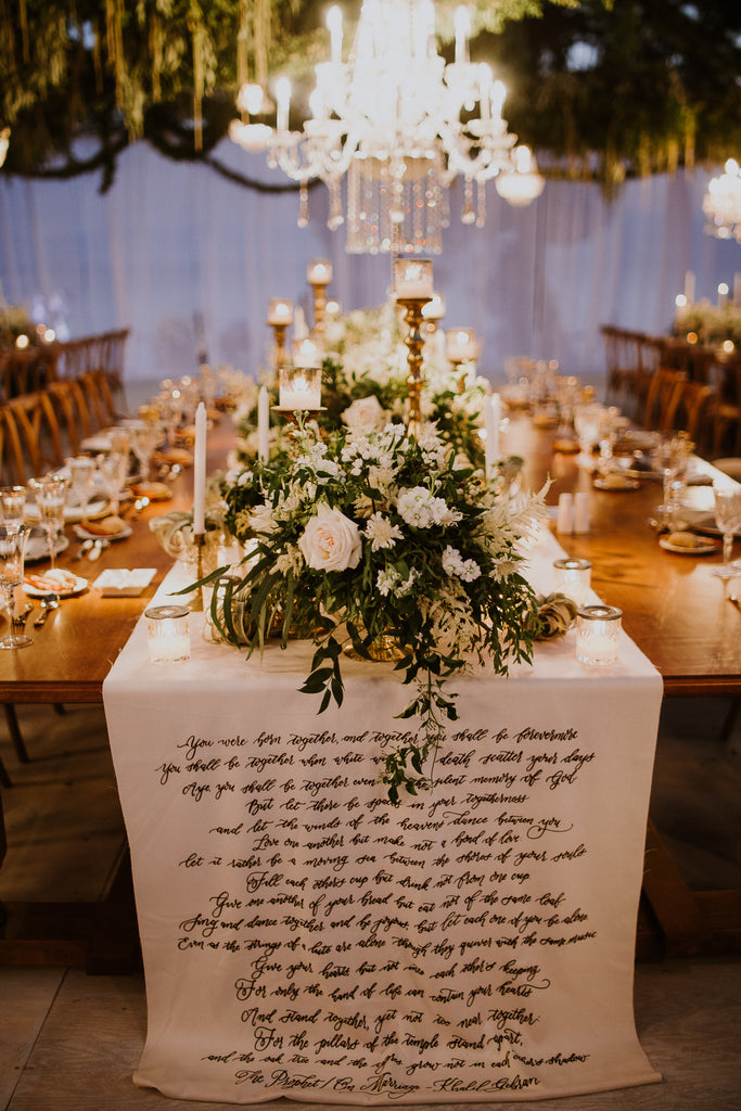 Celine & Jad - Luxury Bespoke Destination Wedding in Spetses Island, Greece | Romantic Floral Tablescape | Tallulah Ketubahs