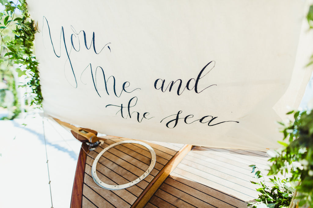 Celine & Jad - Luxury Bespoke Destination Wedding in Spetses Island, Greece | Hand Calligraphy | Tallulah Ketubahs