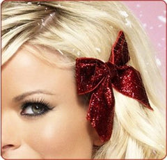 Holiday hairstyle bow
