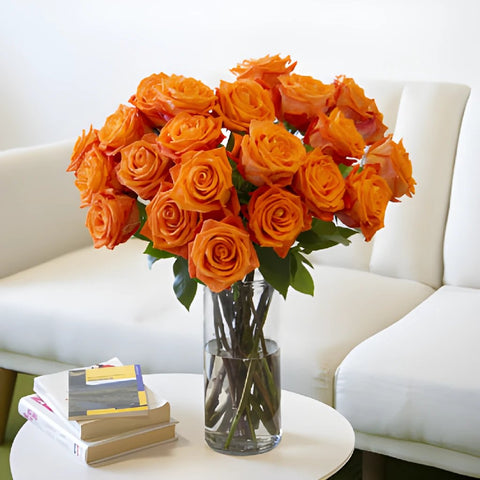Fresh European Cut Orange Roses For Your House