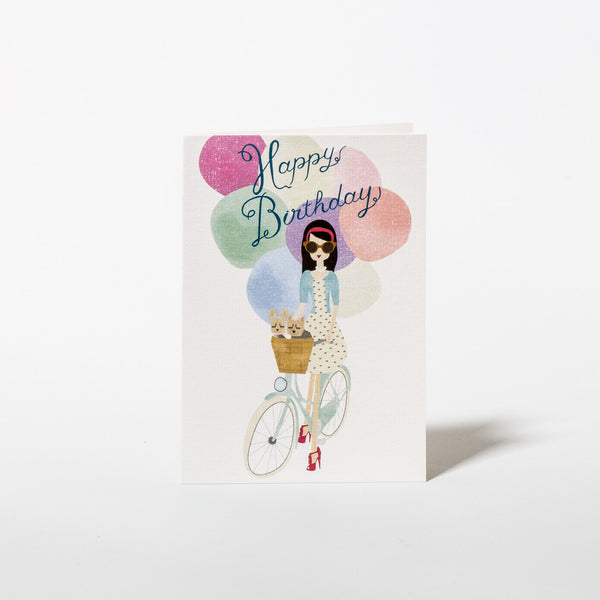 Geburtstagskarte Happy Birthday Balloons Von Nelly Castro Design Papperlott