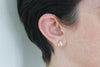 Tiny fly studs - silver