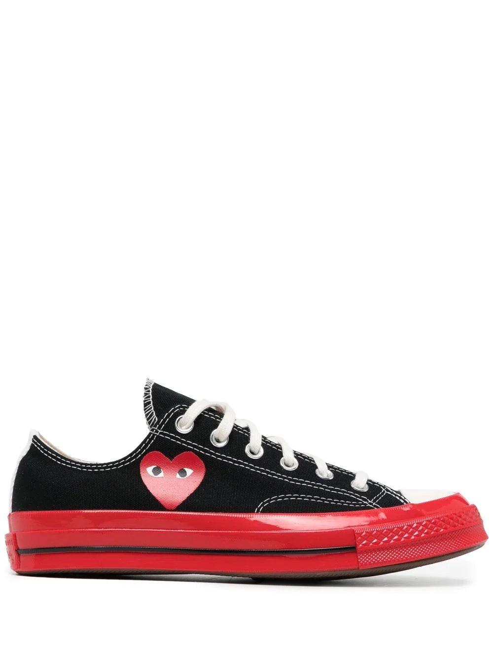Si Patético serie Converse x CDG Play - Low 'Chuck Taylor' Sneaker Red Sole in Black – Henrik  Vibskov Boutique