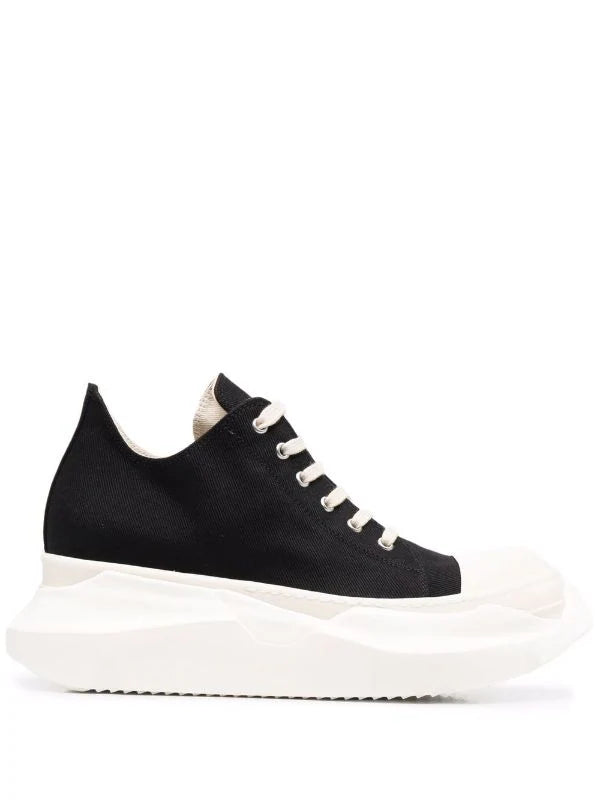 rick owens drkshdw black abstract low sneakers