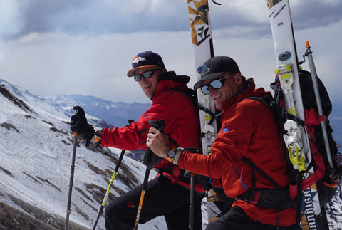 Steve and Mike Marolt sporting Tissot T-Touch, Ampato, Peru