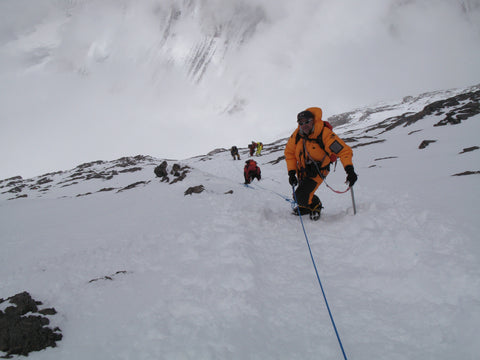 Jim Gile on North Ridge of Everest, 2007