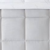  Grey White Super Soft Down Alternative Comforter SW close up view
