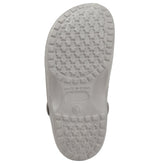  Grey renee clog sandal foot sole view
