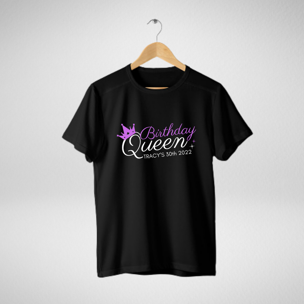 Personalised Birthday Queen T-shirt