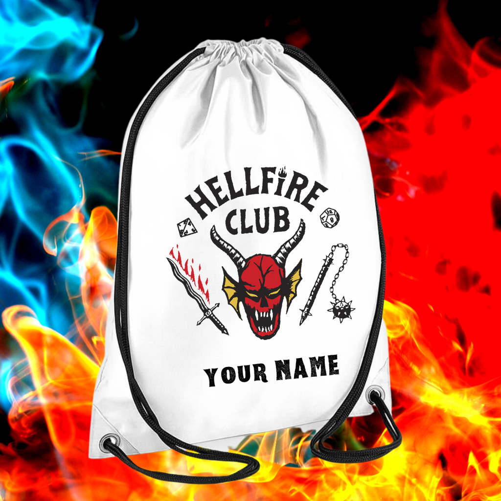 Personalised Hellfire Club Drawstring Bag
