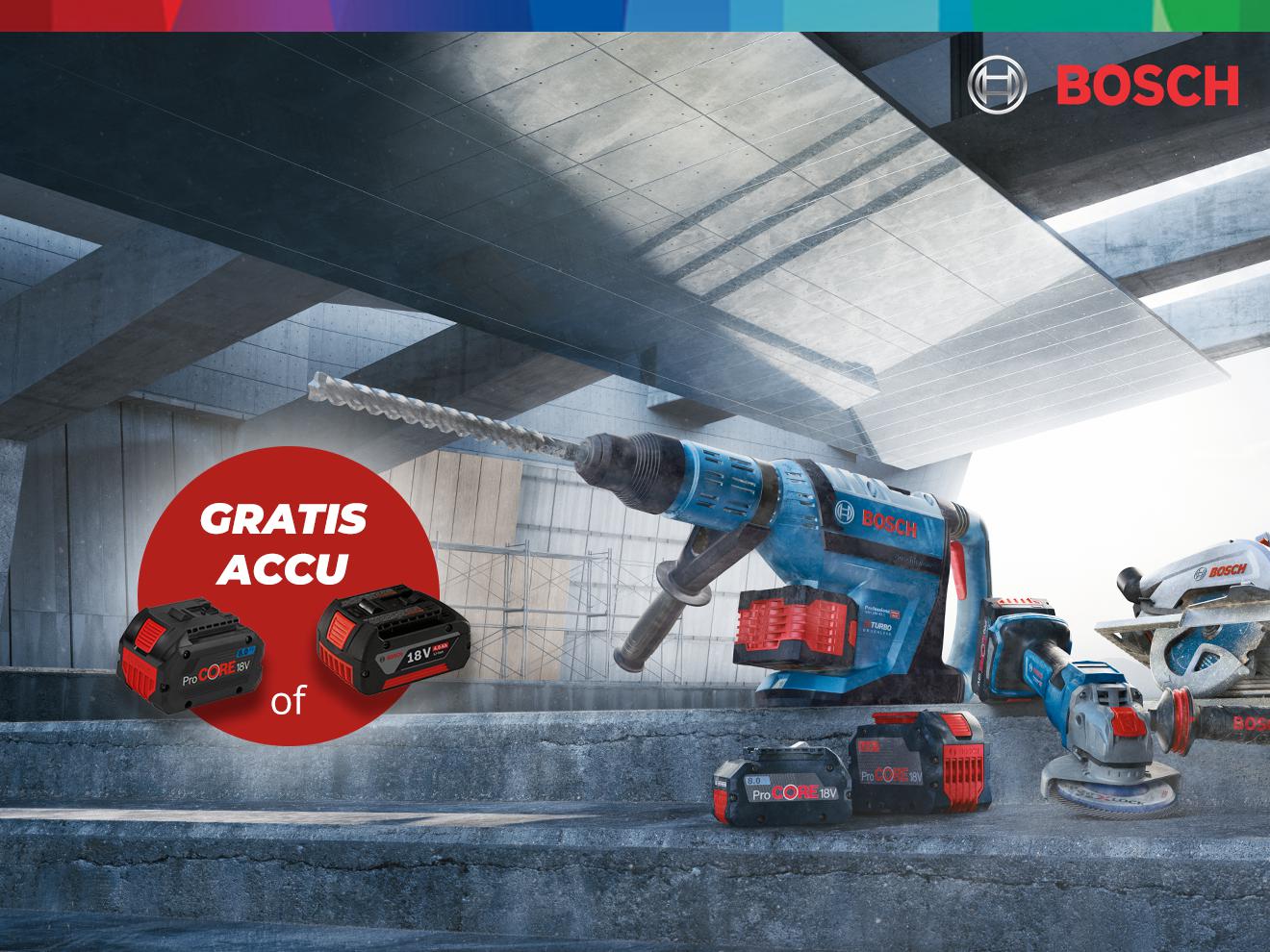 Gratis Bosch accu actie 2021. het niet! | Mastertools.nl