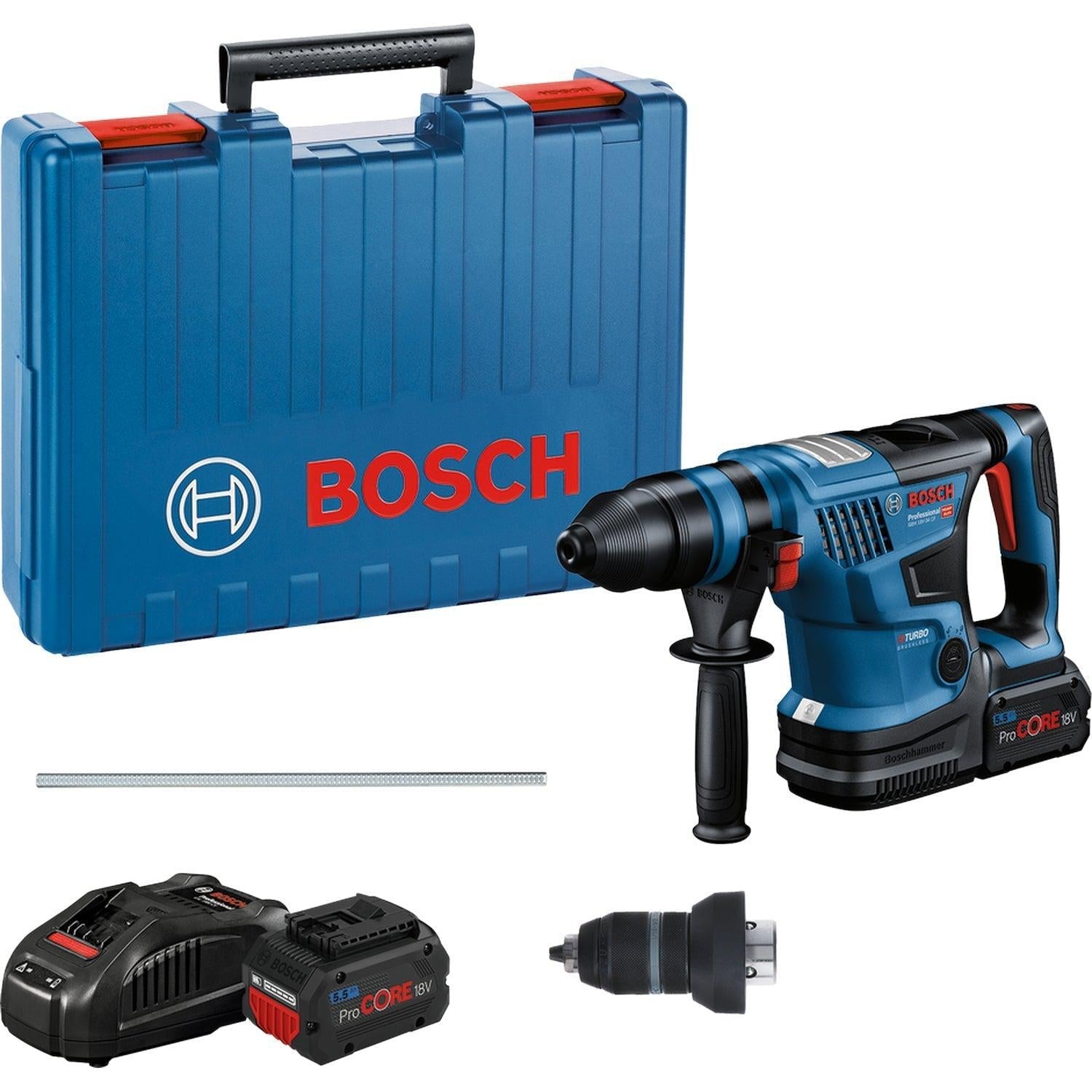 Naar boven genezen Oranje Bosch Professional GBH 18V-34 CF Accu Boorhamer 18V 5.5Ah BITURBO SDS Plus  in Koffer - 0611914003 Kopen? | Mastertools.nl