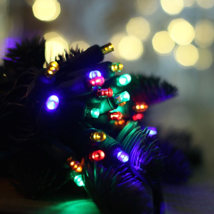 colored mini christmas lights