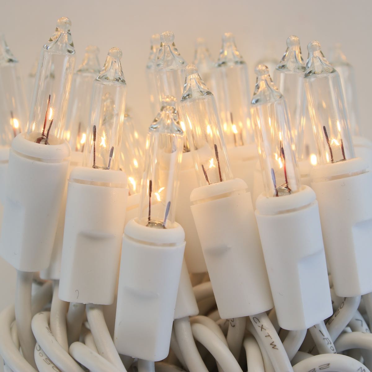 mini white lights with white wire