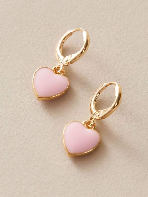 1pair Heart Drop Ear Cuff - INS | Online Fashion Free Shipping Clothing, Dresses, Tops, Shoes