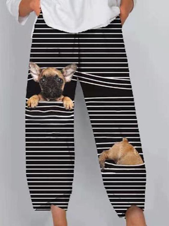 Women Casual Pants 3D Cartoon Animal Pattern Pants - INS | Online Fashion Free Shipping Clothing, Dresses, Tops, Shoes