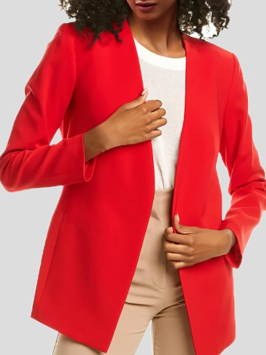 Women's Blazers Pure Long Sleeve Temperament Professional Blazer - MsDressly