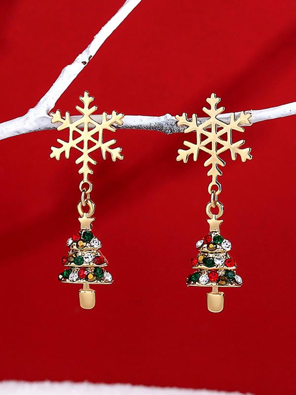 Women's Earrings Christmas Series Asymmetric Earrings - Earrings - INS | Online Fashion Free Shipping Clothing, Dresses, Tops, Shoes - 23/11/2021 - Accs & Jewelry - color-black