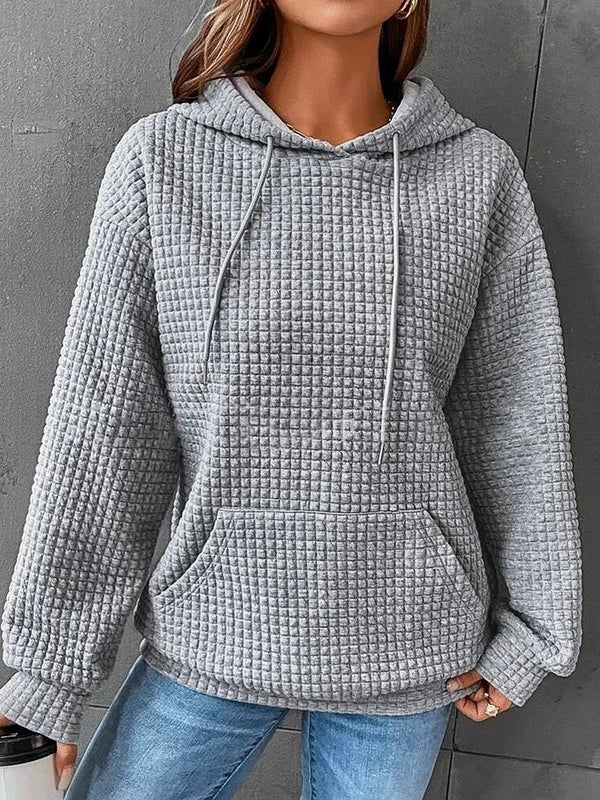 Women's Hoodies Casual Loose Solid Pullover Hoody - MsDressly