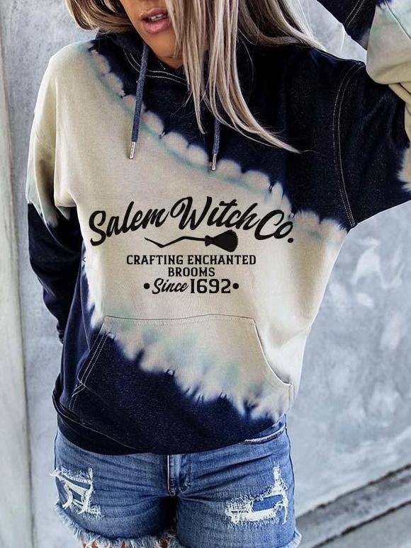 Women's Hoodies Contrast Letter Print Pocket Long Sleeve Hoodie - Hoodies - INS | Online Fashion Free Shipping Clothing, Dresses, Tops, Shoes - 16/11/2021 - 20-30 - color-blue