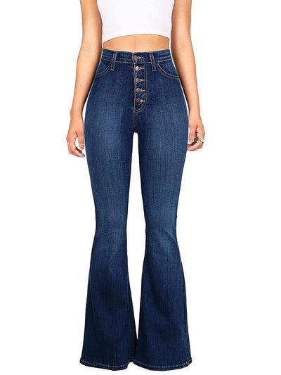 Women's Jeans Slim Fitting High Waist Flare Jeans