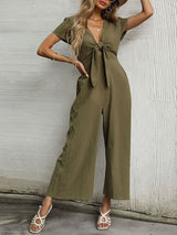 Women's Jumpsuits Sexy Casual Nine Wide Leg Jumpsuit - MsDressly