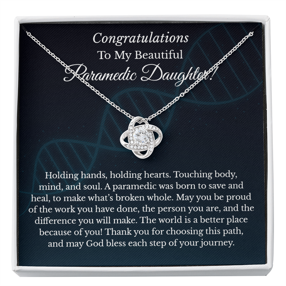 Congratulations Paramedic Graduation Message Card Necklace Jewelry ...
