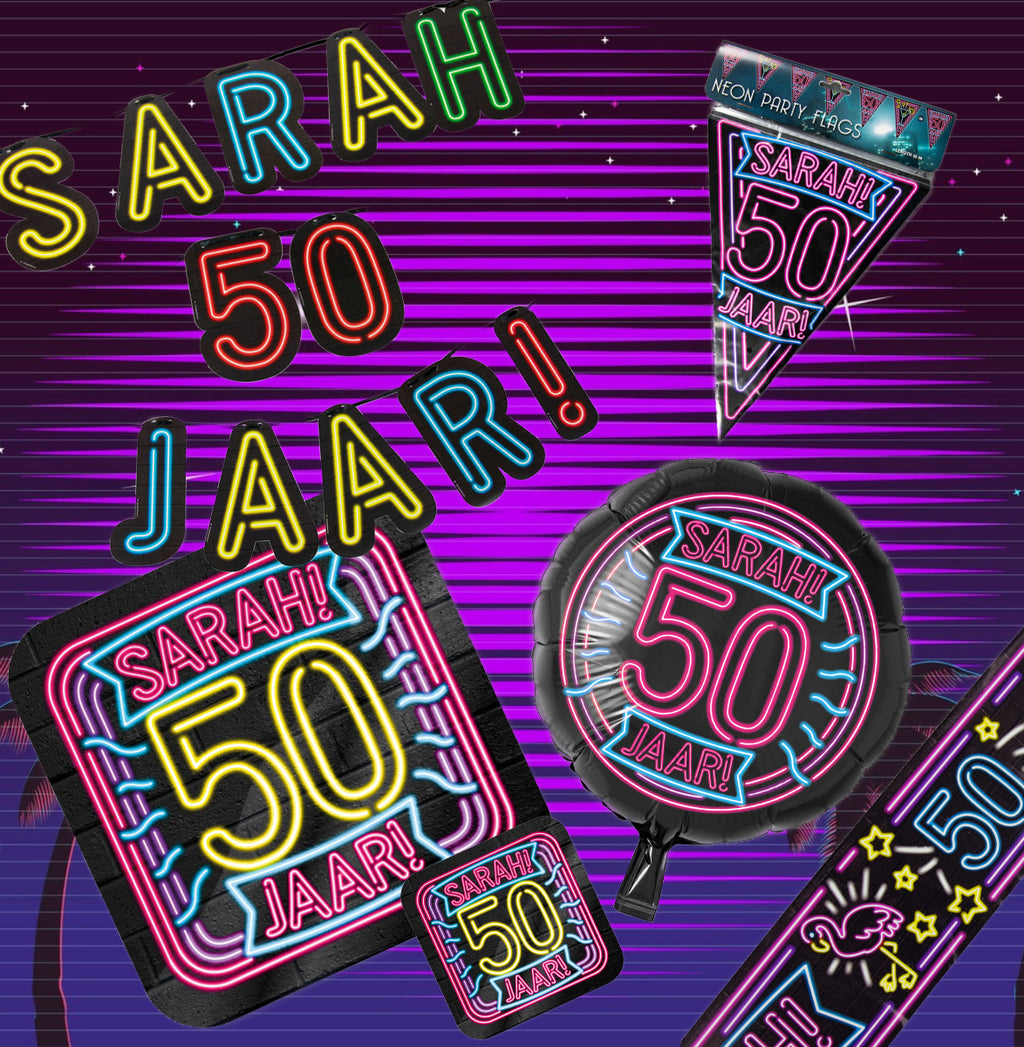 Feestpakket voor de Verjaardag Sarah Neon