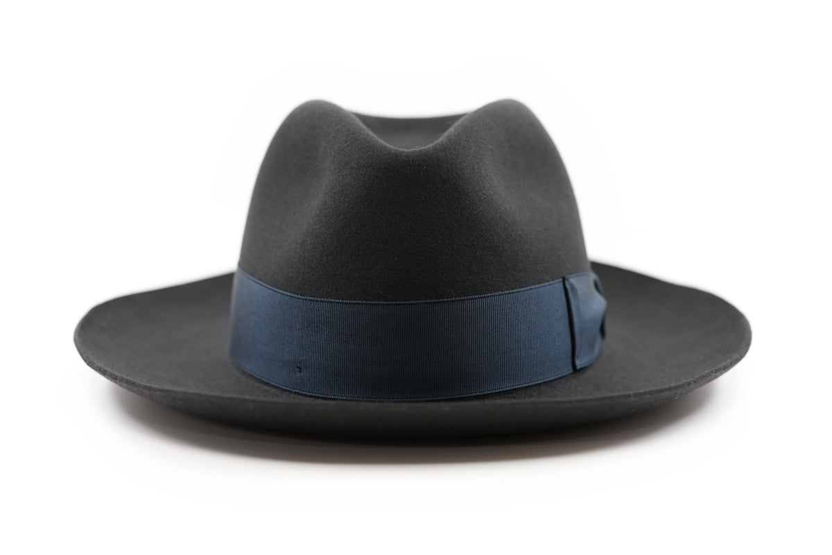 BORSALINO Alessandria- Charcoal (Large Brim)