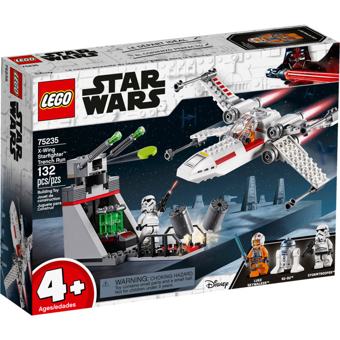 lego star wars x wing trench run